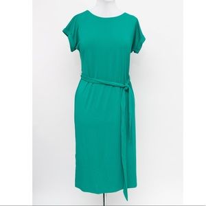 Green Jersey Dress- LOFT